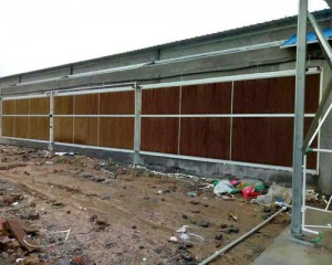 濕簾安裝現(xiàn)場